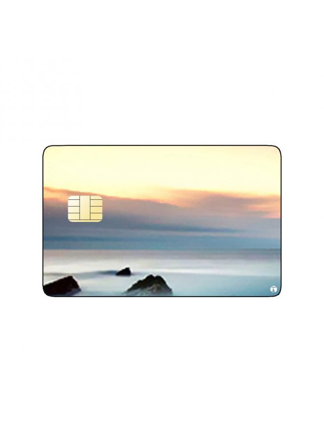 RKN PRINTED BANK CARD STICKER Aesthetic Sea Drawing - Image 1