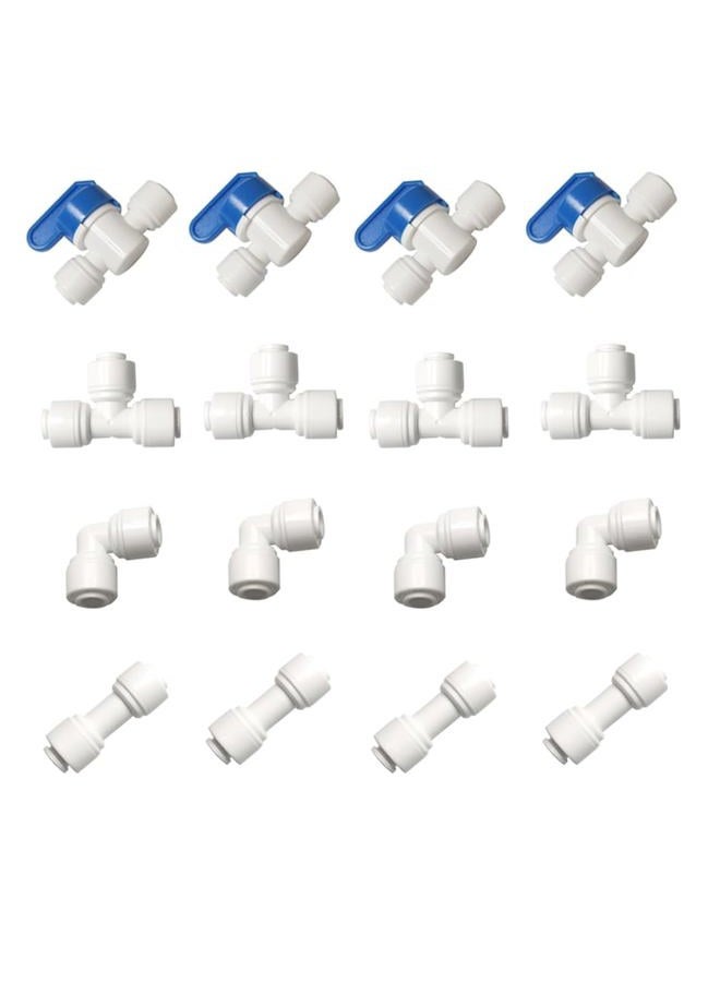 YZMSZ YZM 1/4" OD Quick Connect Push In to Connect Water Tube Fitting (1/4" quick connector) - Image 1
