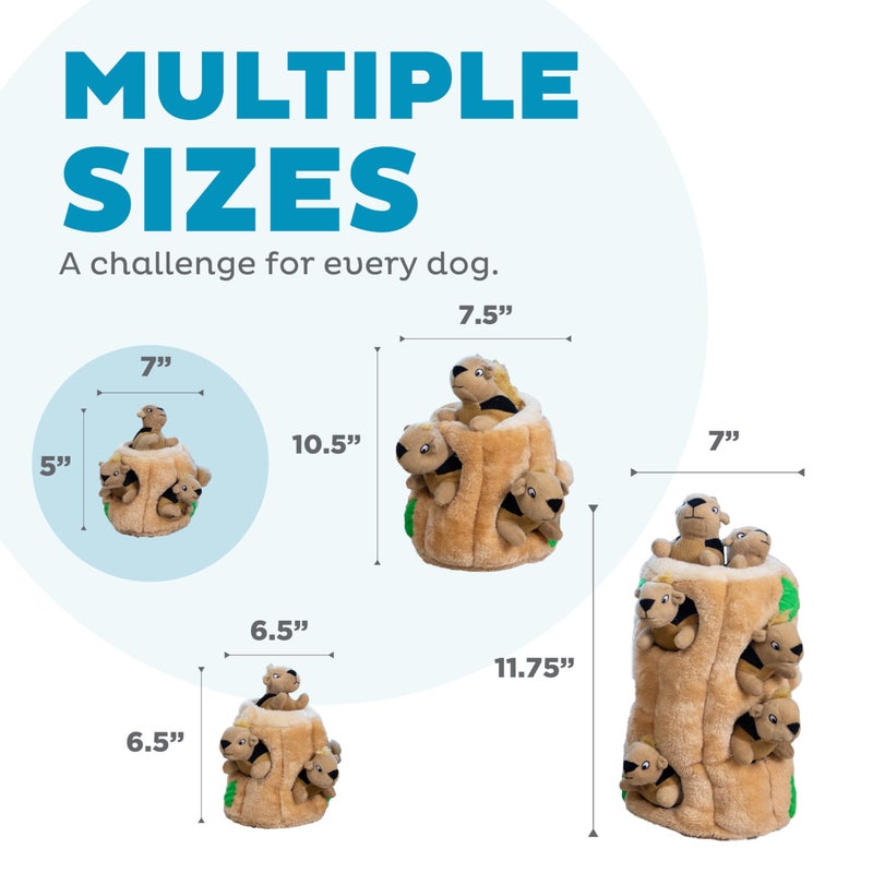 Outward Hound Hide A Squirrel Plush Dog Toy Puzzle, Small - Image 5