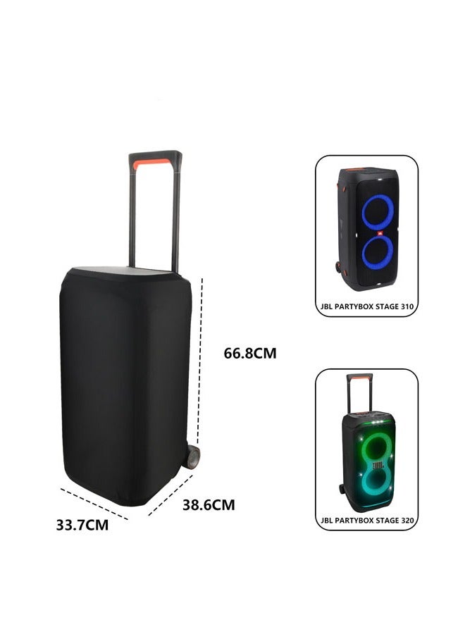 مناسبة ل جي بي ال بارتي بوكس 310 / التخزين 320 الصوت ليكرا الغبار الغطاء الواقي جي بي ال المتكلم غطاء غبار - Image 2