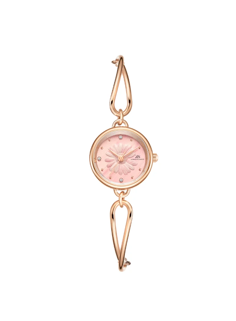 كينيث سكوت ساعة يد نسائية دائرية تناظرية من خليط معدني - -  مم