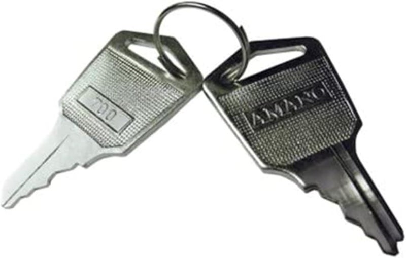 Amano 700 Key (Metal) for use in MJR-7000, MJR-8000, PIX-200, NS-5100, TCX-21/22 & BX-1500 - Image 2
