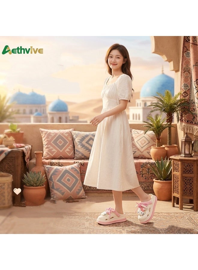 أيث الحيوية قائمة المنتجات ذات الصلة صنادل النساء للارتداء اليومي , السيدات خفيفة الوزن غير الانزلاق Baotou الأحذية , السيدات ارتداء حفرة الأحذية في الخارج , جودة جيدة تصميم الحذاء المنزل الداخلي , المرأة مرحبا كيتي منصة تعزيز إيفا لطيف كرتون حديقة الشاطئ حفرة الأحذية انزلاق على الصنادل - Image 2