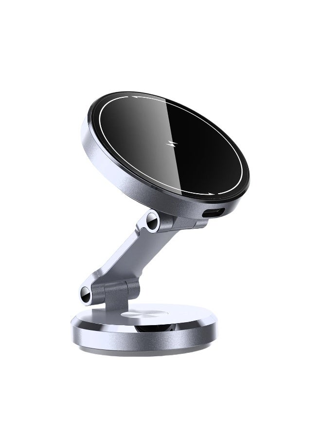 Car Phone Holder, Phone Holder, Car Vent Shockproof Car Holder, Ultra Stable And Strong Magnetic Design Car Phone Holder Compatible With Iphone 16/15/14 Series, Samsung S24 S23, Xiaomi And Other Phones, Silver  - Image 1