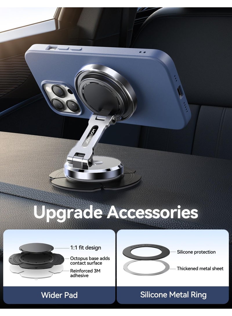 Car Phone Holder, Phone Holder, Car Vent Shockproof Car Holder, Ultra Stable And Strong Magnetic Design Car Phone Holder Compatible With Iphone 16/15/14 Series, Samsung S24 S23, Xiaomi And Other Phones, Silver  - Image 4
