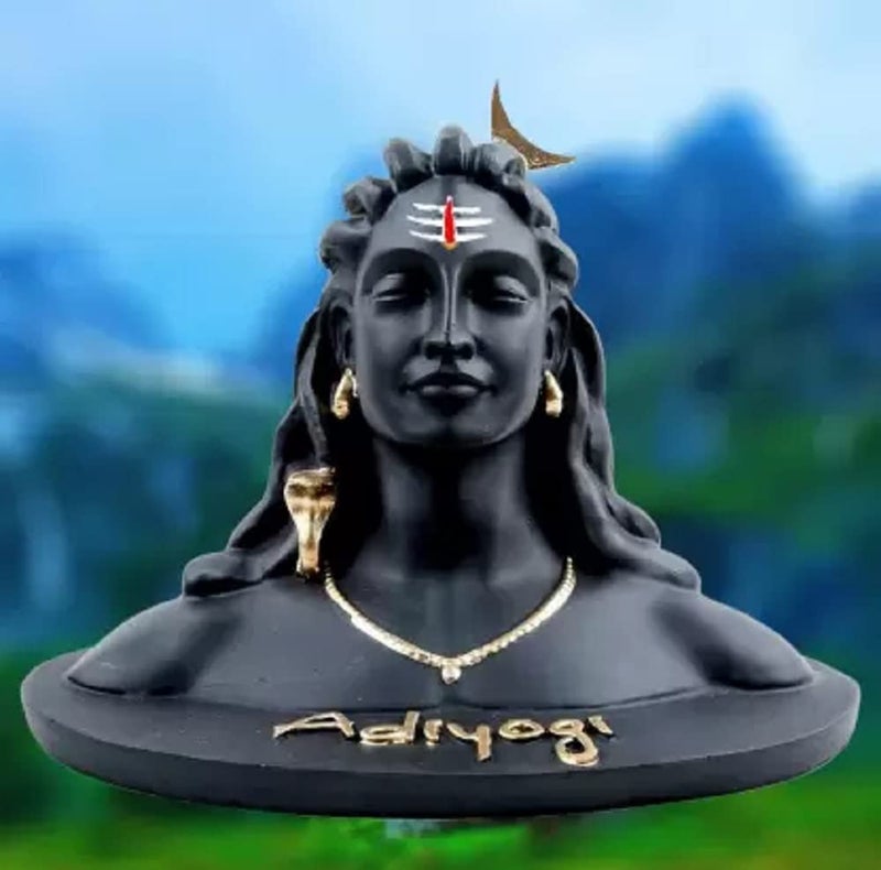 Navyaksh Handcrafted Adiyogi Shiva God Idols Statue for car Dashboard Decorative Showpiece (Shiva Idol 01) - Image 1