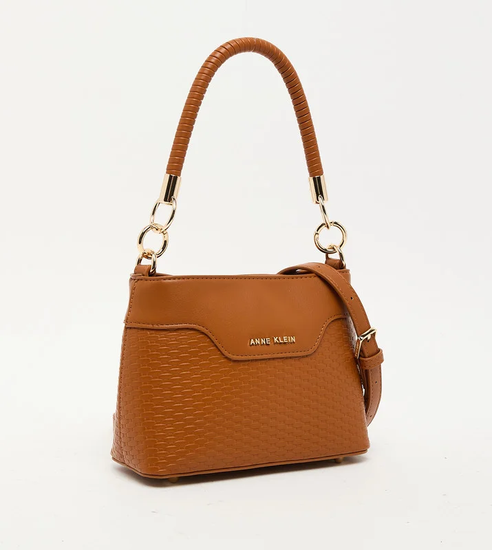 ان كلاين Anne Klein Women’s Brown PU Top Handle Satchel Bag