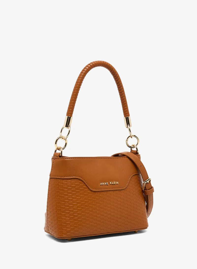 ان كلاين Anne Klein Women’s Brown PU Top Handle Satchel Bag