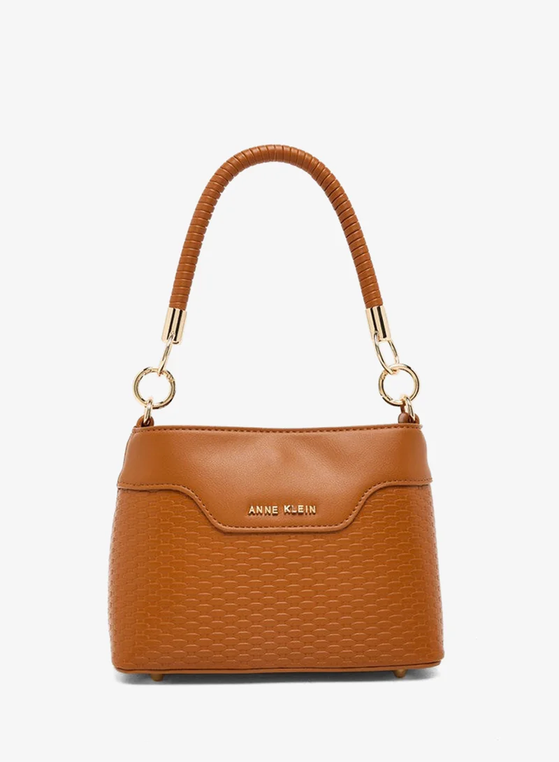 ان كلاين Anne Klein Women’s Brown PU Top Handle Satchel Bag
