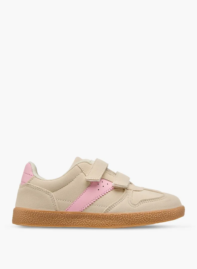 Flora Bella By Shoexpress Girls Panelled Sneaker with Hook and Loop Closure