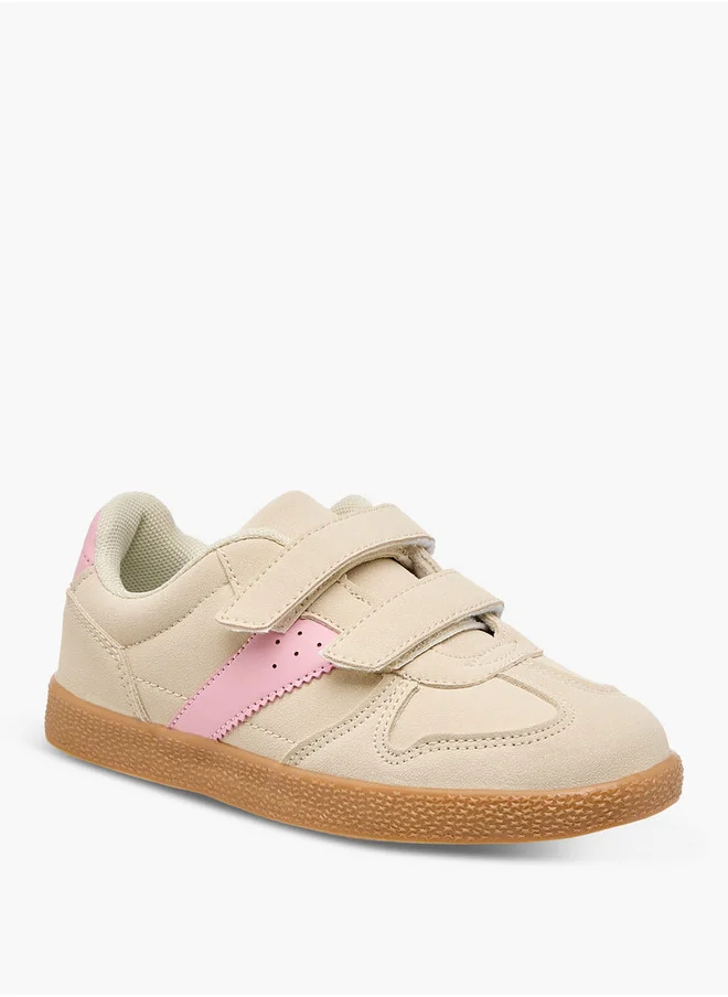 Flora Bella By Shoexpress Girls Panelled Sneaker with Hook and Loop Closure