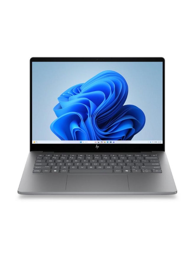 HP OmniBook 7 Laptop With 14 Inch Display, AMD Ryzen AI 7 Processor/16GB RAM DDR5/512GB SSD/AMD Radeon 840M Graphics/Windows 11 Home/ English/Arabic Meteor Silver - Image 1