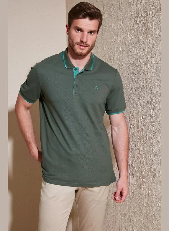 Buratti  Buratti 100% Cotton Buttoned Regular Fit Polo Collar T Shirt Men's POLO COLLAR T SHIRT 5902118 for Men | Best Price UAE