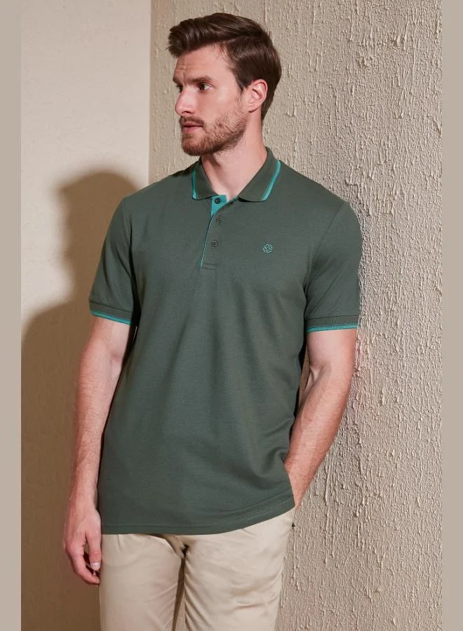 Buratti  Buratti 100% Cotton Buttoned Regular Fit Polo Collar T Shirt Men's POLO COLLAR T SHIRT 5902118 for Men | Best Price UAE