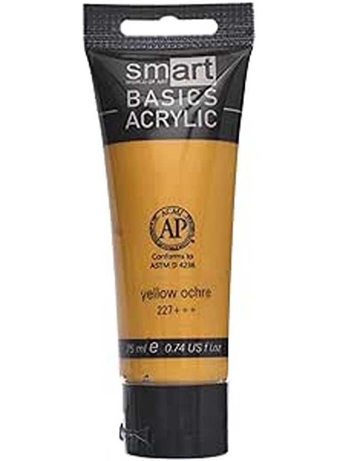 Smart Smart STK1-701 High Quality Basics Acrylic Color Tube 75ml (227+++) - Yellow Ochre  - Image 1