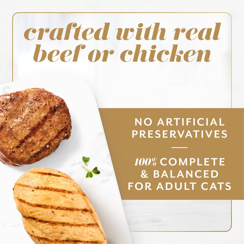 Fancy Feast Gems Pate Cat Food Mousse Chicken or Beef and a Halo of Savory Gravy Wet Cat Food Variety Pack - (1) 8 ct. Boxes - 8 ct. Box - Image 3