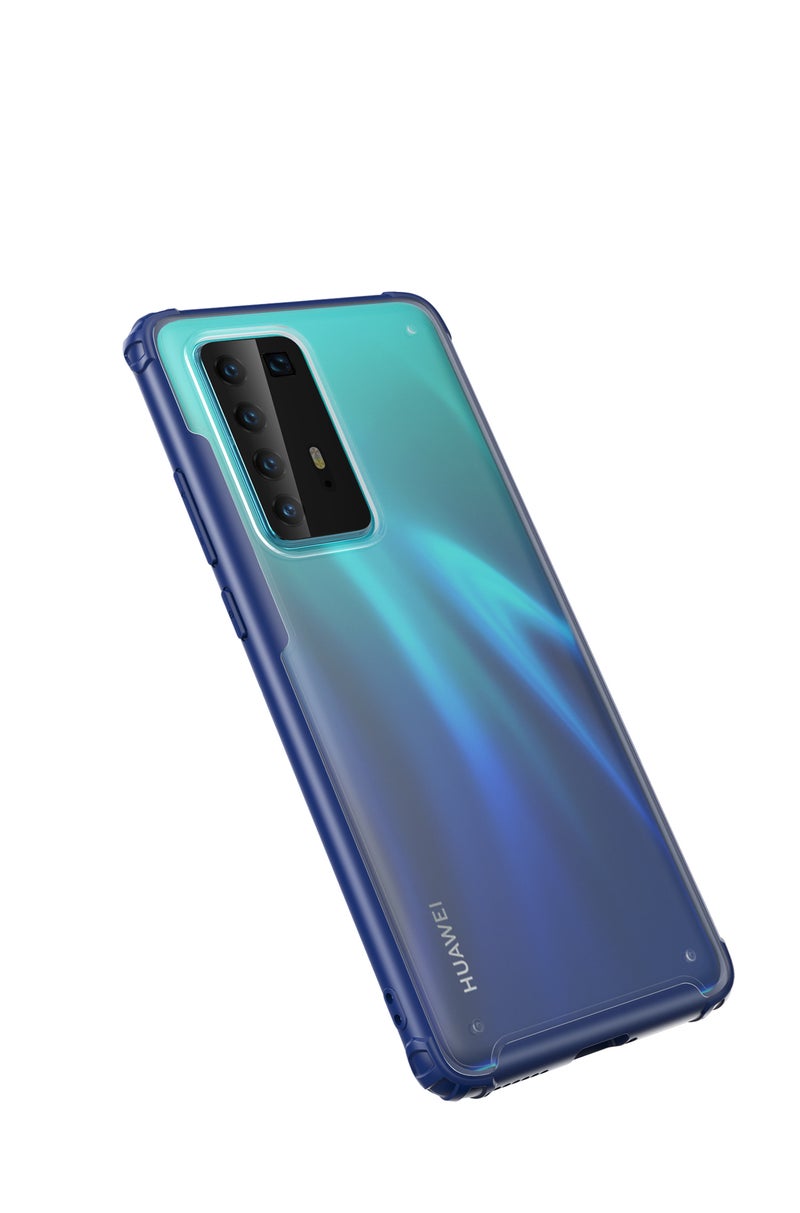 Generic (Unbranded) For HUAWEI P40 Pro Case PC Matte bottom TPU Soft Edge Cover Shockproof Mobile Phone black - Image 2