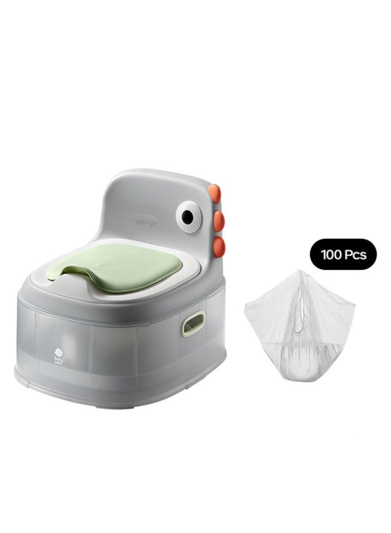 Babycare - Dino 3-in-1 Potty Chair with Disposable Plastic - 100pcs - Image 1