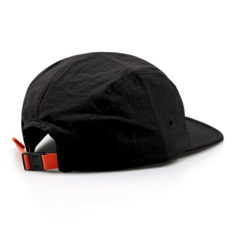 FASHIXD 5 Panel Hat, Short Brim Quick Drying Baseball Cap with Embroidery for Outdoor Sports (US, Alpha, One Size, Black) - Image 3
