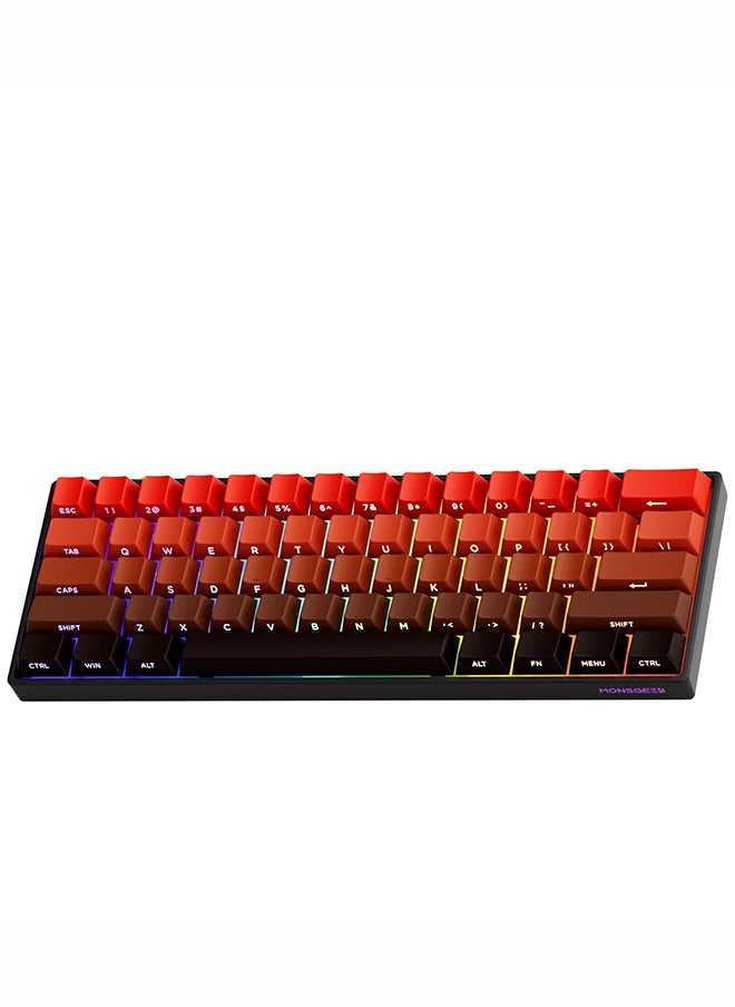Akko MonsGeek FUN60 Pro Mechanical Keyboard Magnetic Switch 60% Gaming Keyboards Rapid Trigger 0.01mm Tri-modes Single 8K Custom Keyboard