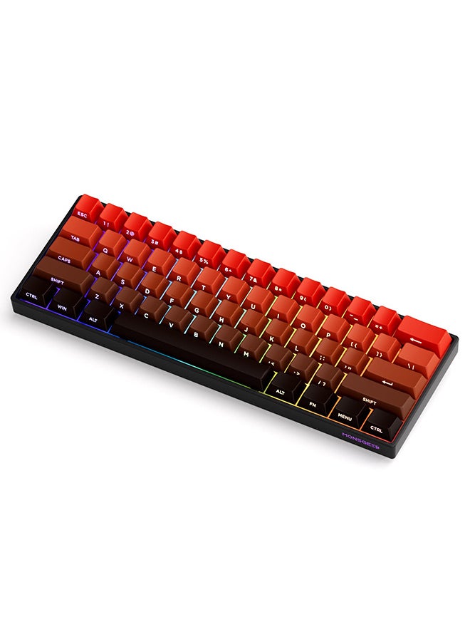 Akko MonsGeek FUN60 Pro Mechanical Keyboard Magnetic Switch 60% Gaming Keyboards Rapid Trigger 0.01mm Tri-modes Single 8K Custom Keyboard