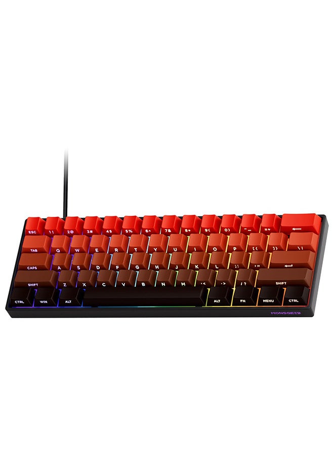 مونسجيك لوحة مفاتيح ميكانيكية Akko MonsGeek FUN60 Pro بمفتاح مغناطيسي 60% لوحات مفاتيح للألعاب، تشغيل سريع 0.01 مم، ثلاثة أوضاع، لوحة مفاتيح مخصصة أحادية 8K  - Image 1