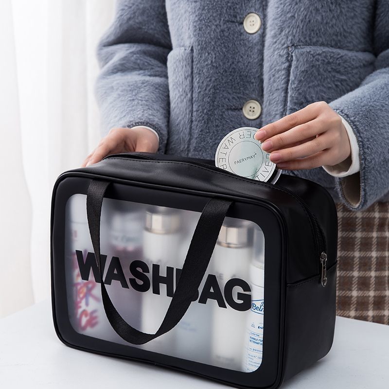 Internet Celebrity Waterproof Cosmetic Bag Ins Cosmetics Bag Portable Travel Transparent Large Capacity Toiletry Cosmetics Cosmetics Bag - Image 5