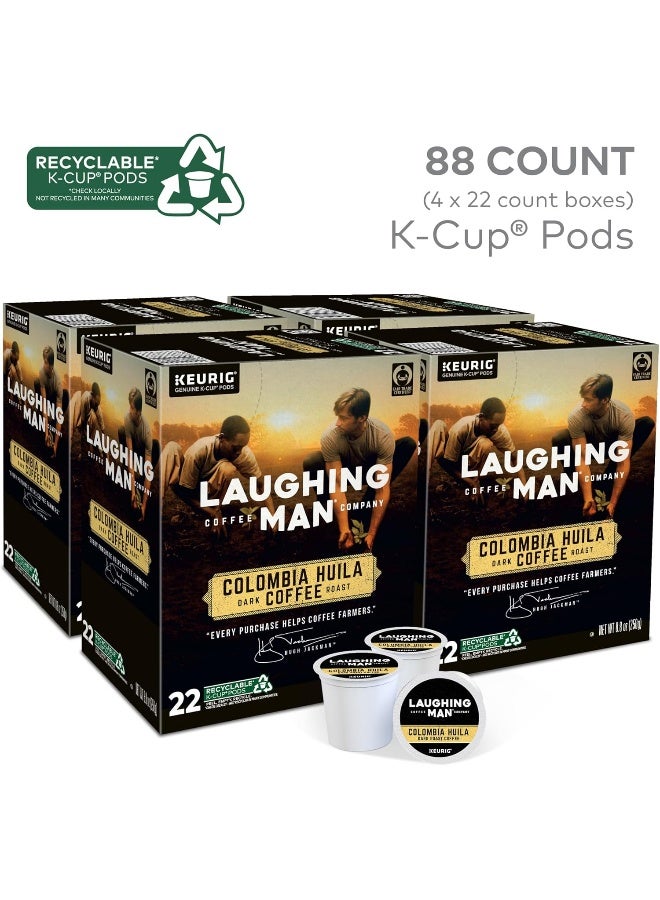 Laughing Man Colombia Huila Dark Roast Coffee Pods - Image 2