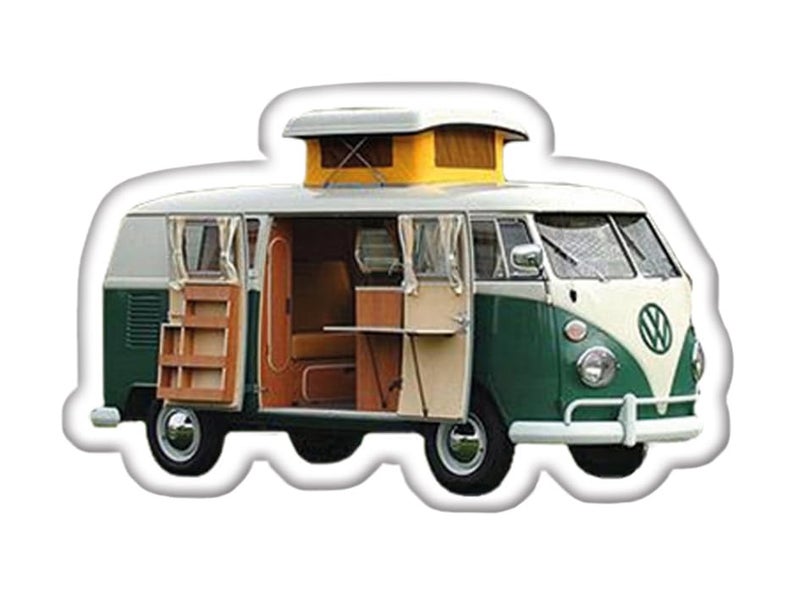 BRISA VW Collection - Volkswagen Refrigerator Office Pinboard Magnets with T1 Bus Motifs (3-Piece Set/Camper/Multicolor) - Image 3
