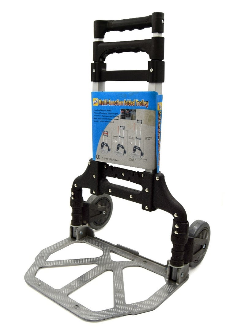 عربة لنقل الأثقال قابلة للطي متعددة الاستخدامات-أسود - Image 2
