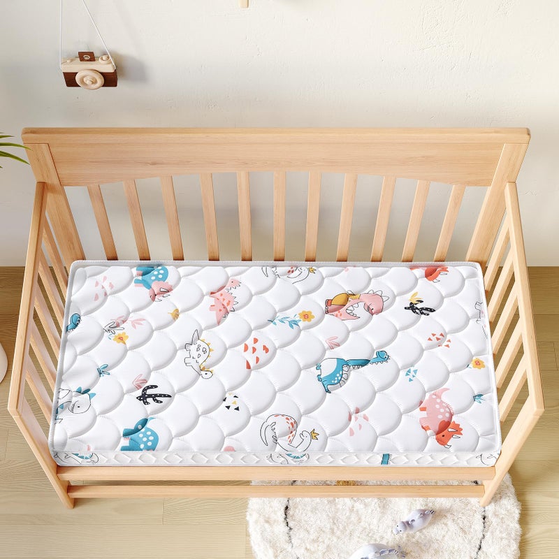 Letmxiu Premium 5" Crib Mattress and Toddler Mattress, Dual-Sided and Firm Toddler Bed Mattress, Hypoallergenic Toddler Mattress for Toddler Bed, Non-Toxic Fits Standard Crib and Toddler Bed - Image 4