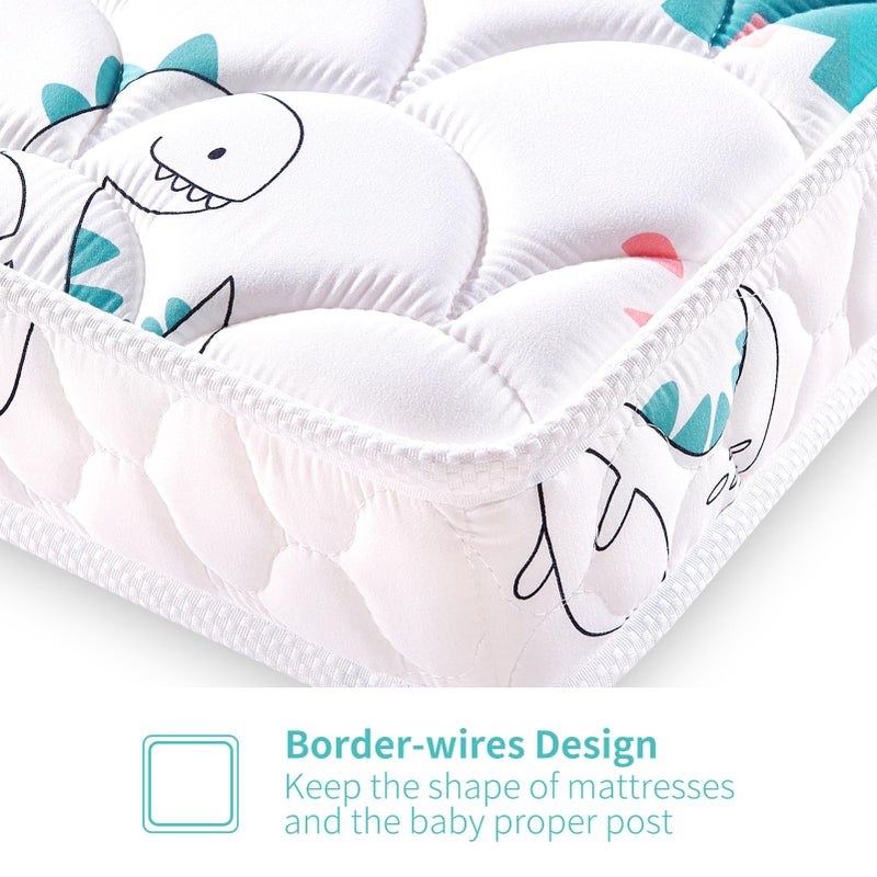 Letmxiu Premium 5" Crib Mattress and Toddler Mattress, Dual-Sided and Firm Toddler Bed Mattress, Hypoallergenic Toddler Mattress for Toddler Bed, Non-Toxic Fits Standard Crib and Toddler Bed - Image 5