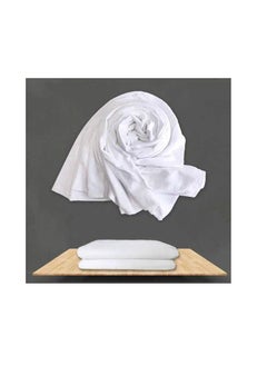 REBENUO Ihram 2-Piece Hajj And Umrah Religious Cloth For Men Ahram Ehram Soft White 1200  - Image 2