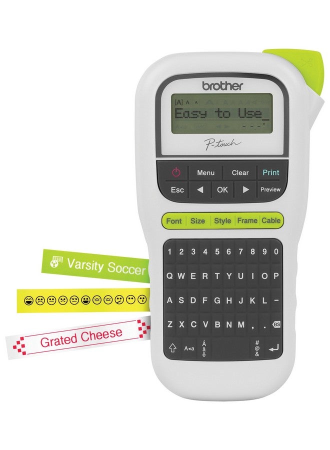 brother P Touch Pth110 Easy Portable Label Maker Lightweight Qwerty Keyboard One Touch Keys White 8 X 4.3 X 2.2 - Image 2