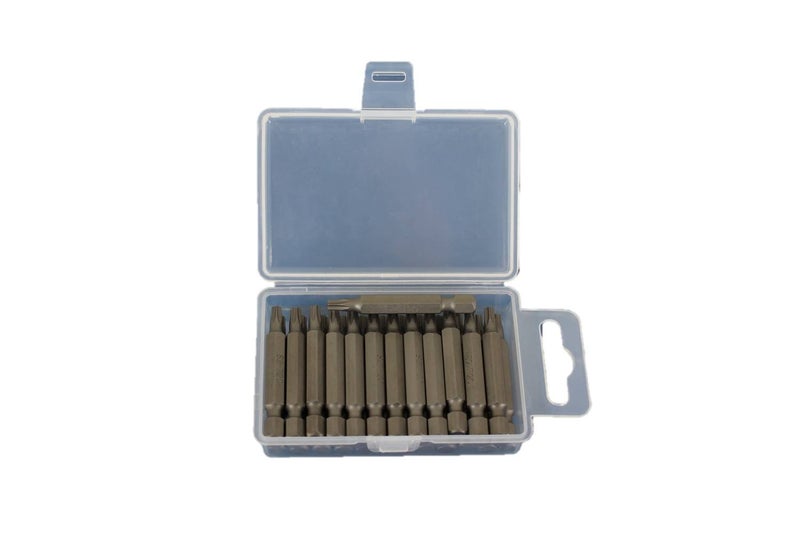 TEMO 25 pc T20 Torx 6 Point Impact Ready 2 Inch Length Screwdriver Insert Bits Hex Shank with Quick Release Slot