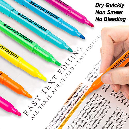Lelix 30 Pack Highlighters, 10 Bright Colors, Chisel Tip, Quick Drying for Back to School, Office, Home, ideal for Highlighting Underlining - Image 4