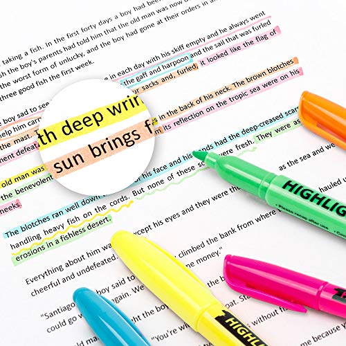 Lelix 30 Pack Highlighters, 10 Bright Colors, Chisel Tip, Quick Drying for Back to School, Office, Home, ideal for Highlighting Underlining - Image 5