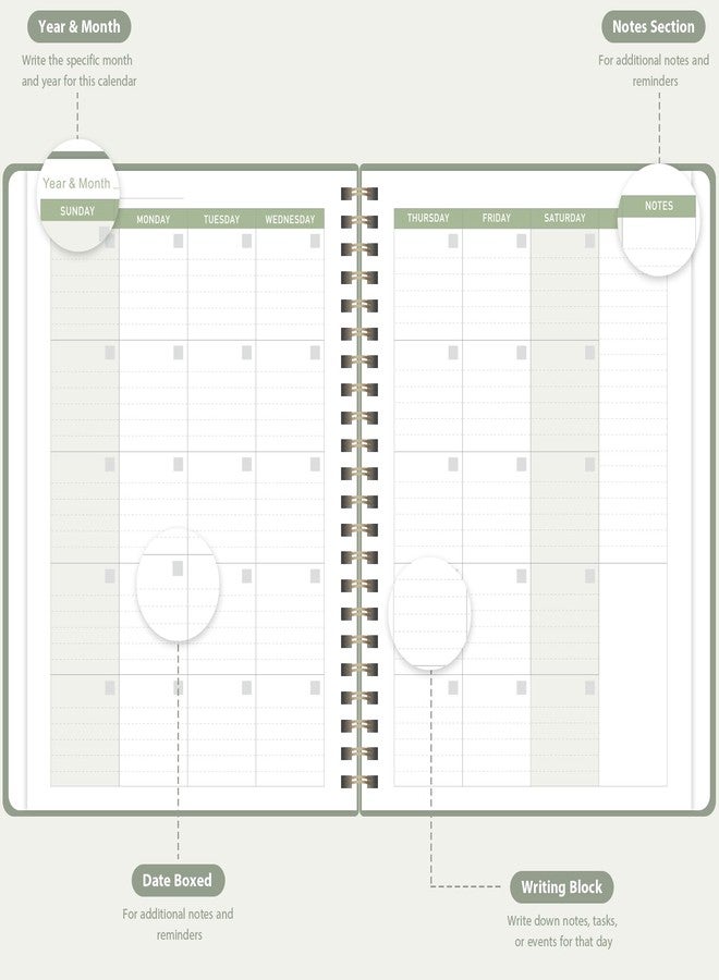 VALOME Undated Planner, Weekly Planner To Do List Notebook with Goal, Organizer & Habit Tracker, A5 Daily Planner with Spiral Binding, Ideal for Office School Suppies - Image 3