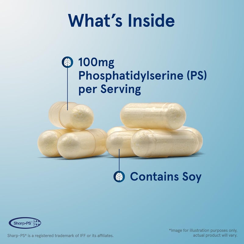 Jarrow Formulas PS100 Phosphatidylserine 100 mg Dietary Supplement for Brain Health and Cognition Support 120 Capsules Up To a 120 Day Supply - Image 3