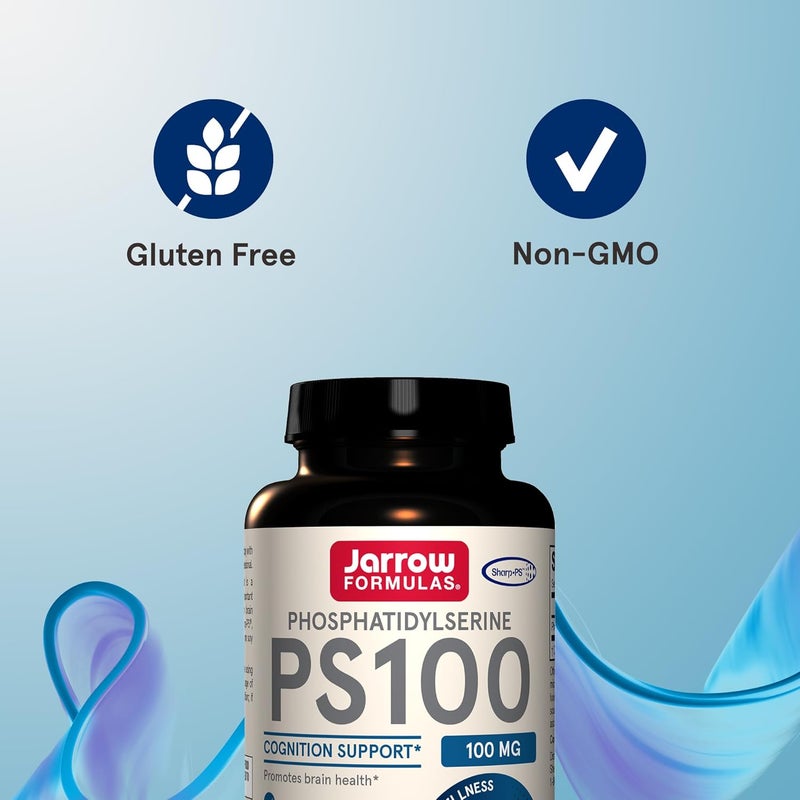 Jarrow Formulas PS100 Phosphatidylserine 100 mg Dietary Supplement for Brain Health and Cognition Support 120 Capsules Up To a 120 Day Supply - Image 4