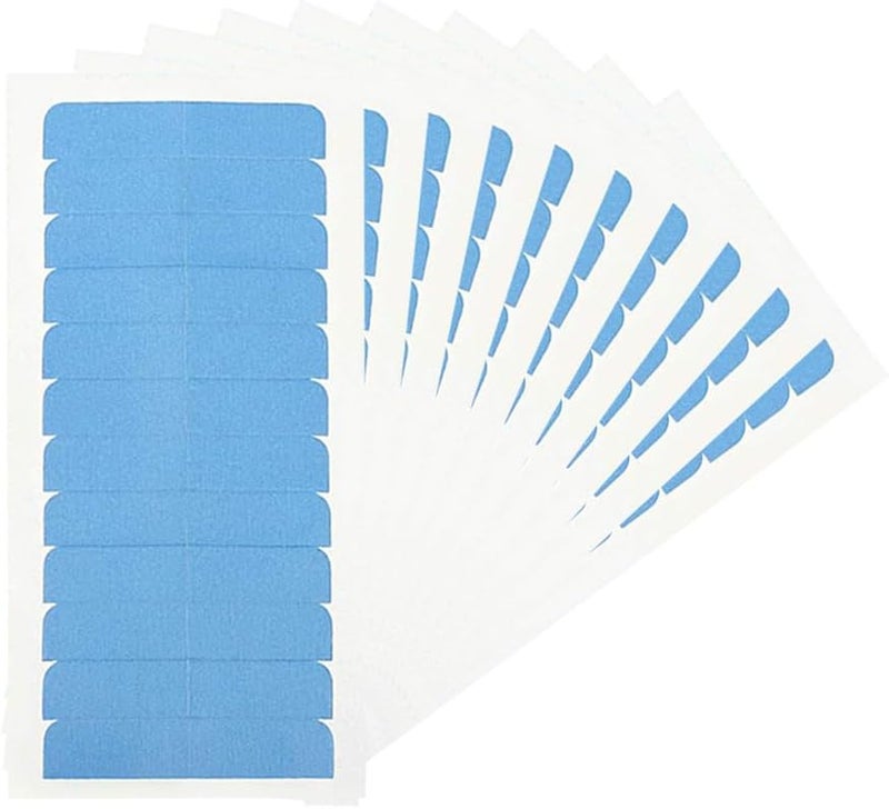 ccHuDE 10 Sheets Hair Extension Tape Tabs Double Sided Extension Tapes Replacement Hair Tapes Hair Wig Tapes for Wigs Supplies Blue 