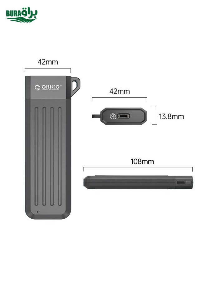 BURAQ ORICO MM2C3-GR USB3.1 Gen1 Type-C 6Gbps M.2 SATA SSD Enclosure(Green)  - Image 2