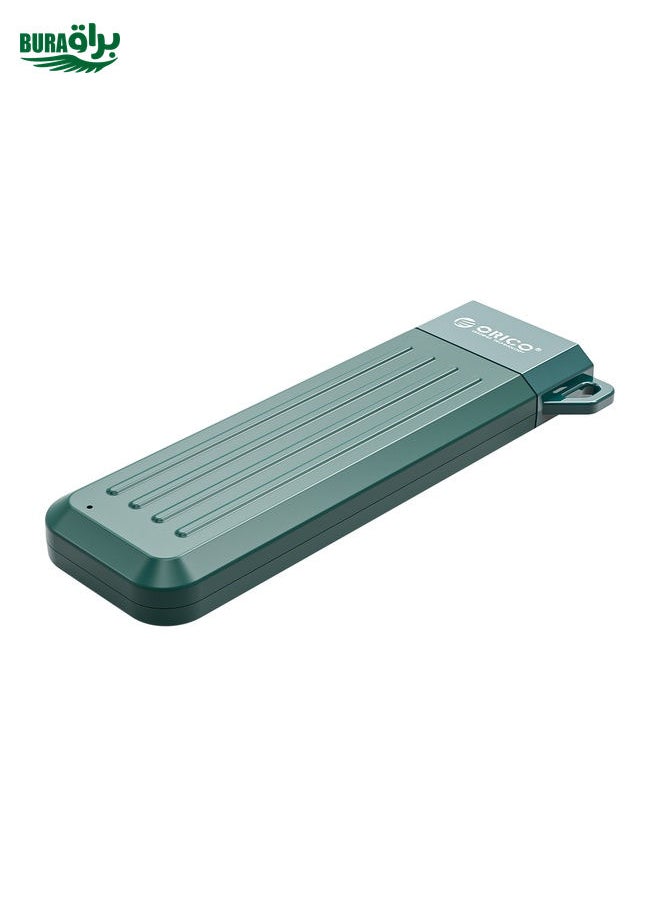 BURAQ ORICO MM2C3-GR USB3.1 Gen1 Type-C 6Gbps M.2 SATA SSD Enclosure(Green)  - Image 1