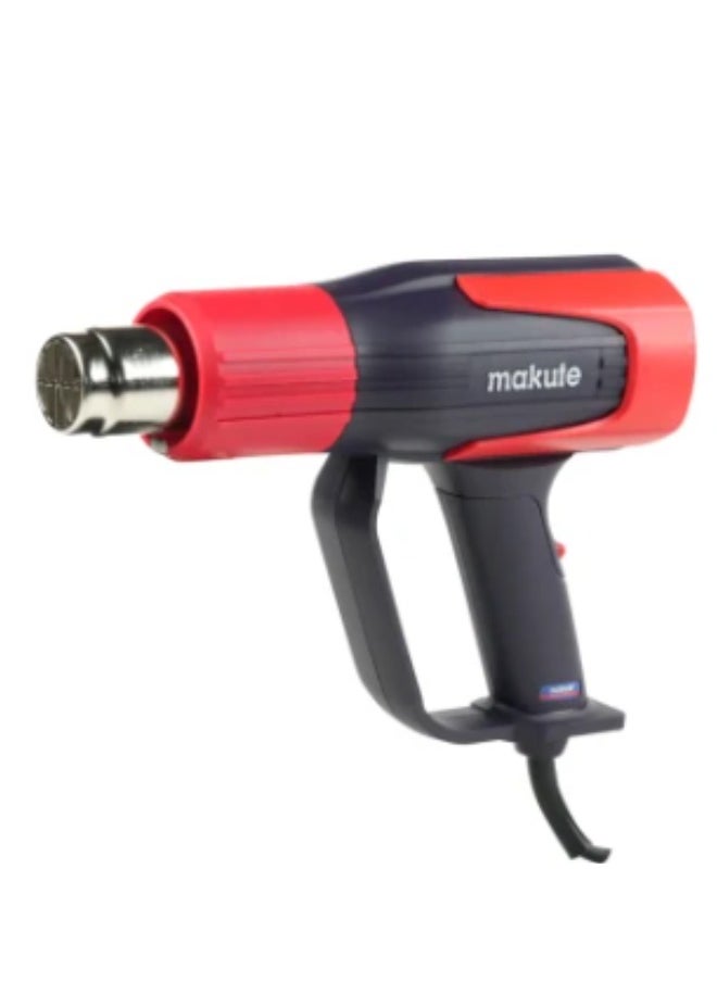 makute 2000W Electric Heat Gun with 500L/min Air Volume for Heat Shrinking, Paint Stripping and More.(HG121)  - Image 1