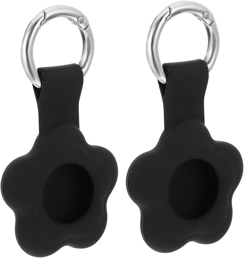 2 Pack Silicone Case Cover with Keychain for Lightweight Protective Holder Easy to Install for Keys and Bags - Image 1