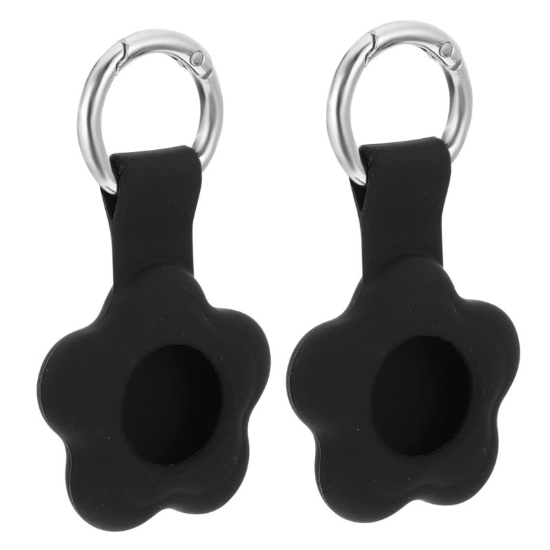 2 Pack Silicone Case Cover with Keychain for Lightweight Protective Holder Easy to Install for Keys and Bags - Image 2