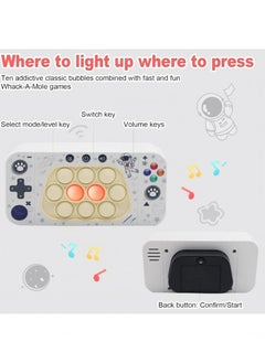 Generic Fast Push Handheld Game, Pop Light Up Game Toy Upgrade 2, Gently Push to Close Lit Bubbles, Pop It, Finger Sensory Toy Birthday Gift for Kids Boys & Girls Teens 6 & Older  - Image 3