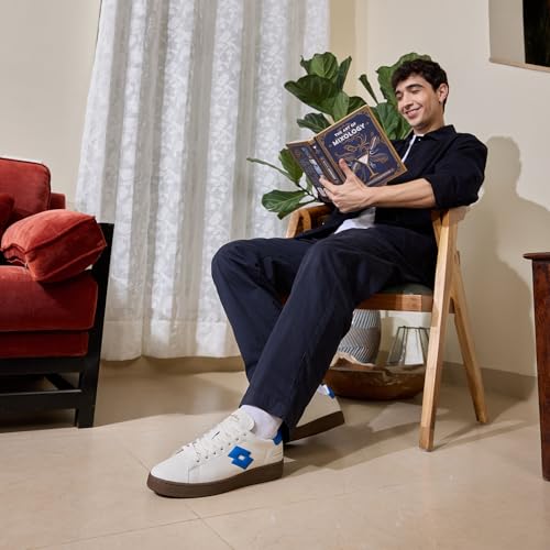 Lotto Men Autograph OG White Leather Sneakers - Image 4