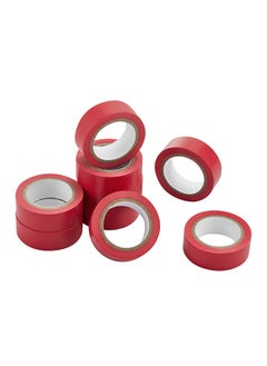 LAWAZIM Snail Electrical Tape-9 Piece Red- Moisture Heat Abrasion Resistant Vinyl Tape with Strong Adhesive -for Electrical Insulation Wire Splicing Cable Bundling Home Improvement and Industrial Applications  - Image 2