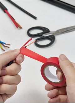 LAWAZIM Snail Electrical Tape-9 Piece Red- Moisture Heat Abrasion Resistant Vinyl Tape with Strong Adhesive -for Electrical Insulation Wire Splicing Cable Bundling Home Improvement and Industrial Applications  - Image 5